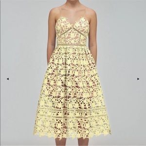 Self-Portrait Yellow Azaelea Dress size US2/UK6